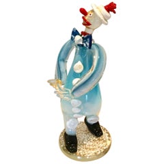 Artistic Murano Clown by Fratelli Toso, circa 1940s