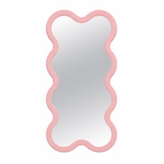 Artistic Narrow Pink Mirror Inspired by Flowing Water – Hvyli 8 by oitoproducts