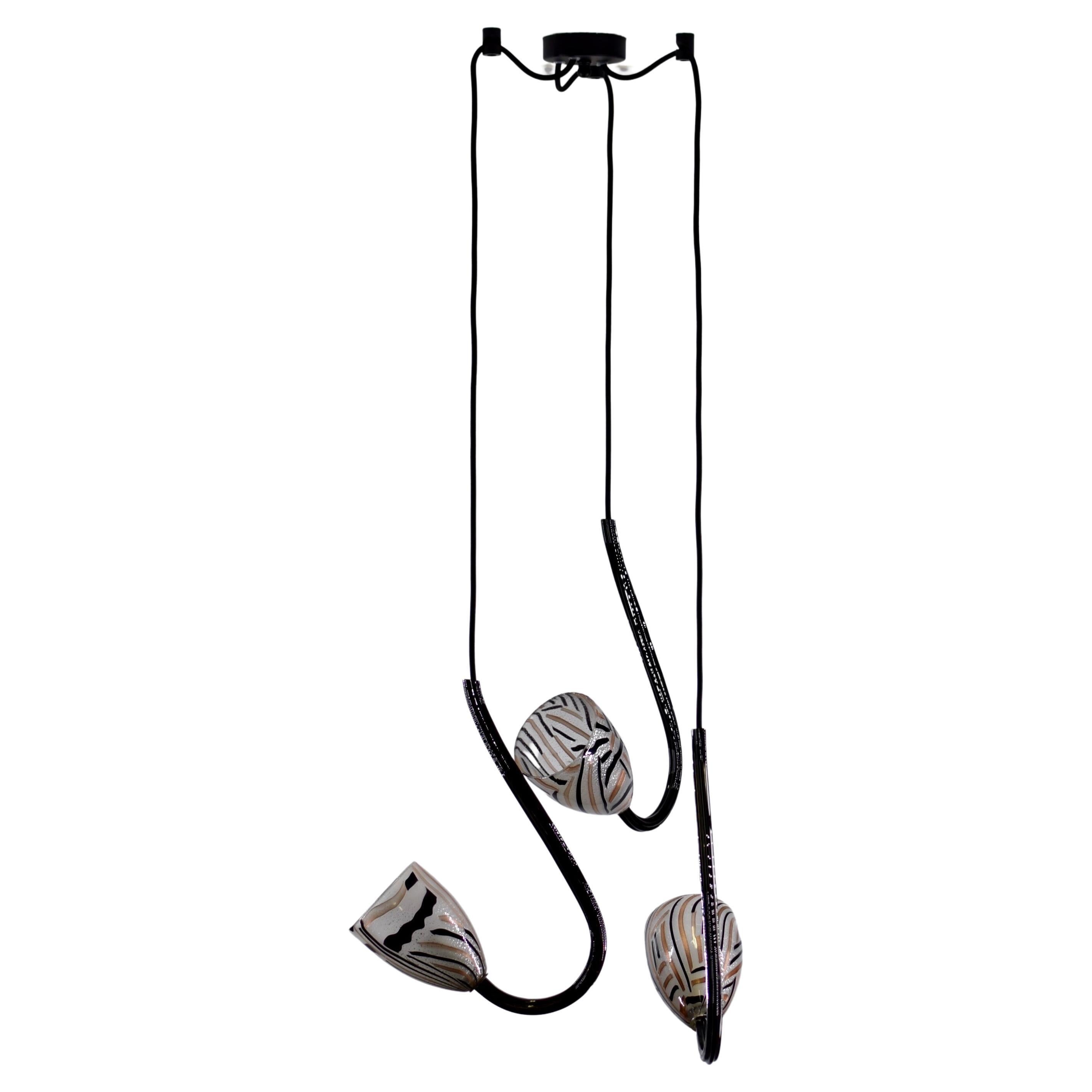 Artistic Pendant 3, Murano Glass, Inspiration by Eros Raffael For Sale