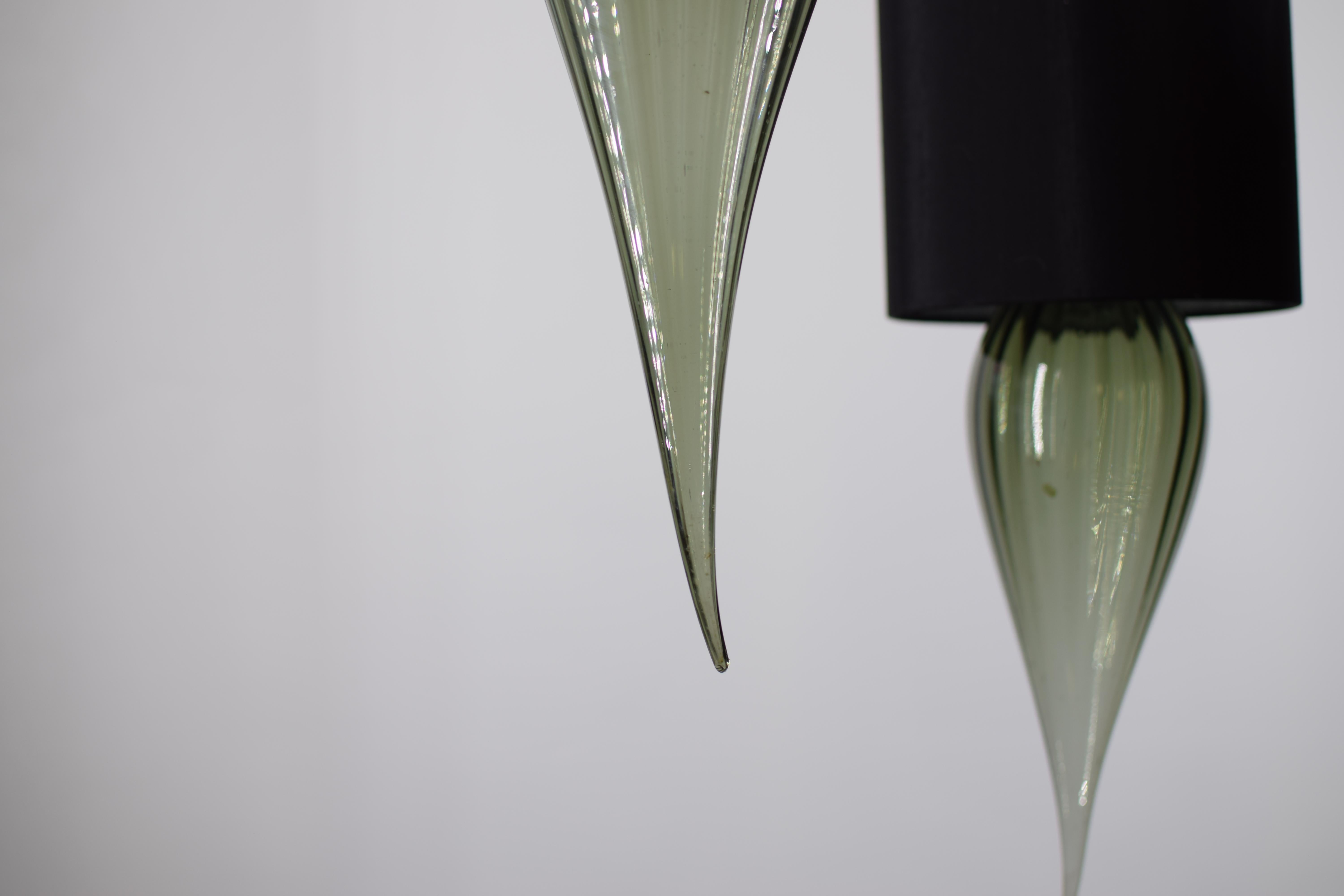 Artistic Pendant 3, Murano Glass, Virgola by Eros Raffael For Sale 3