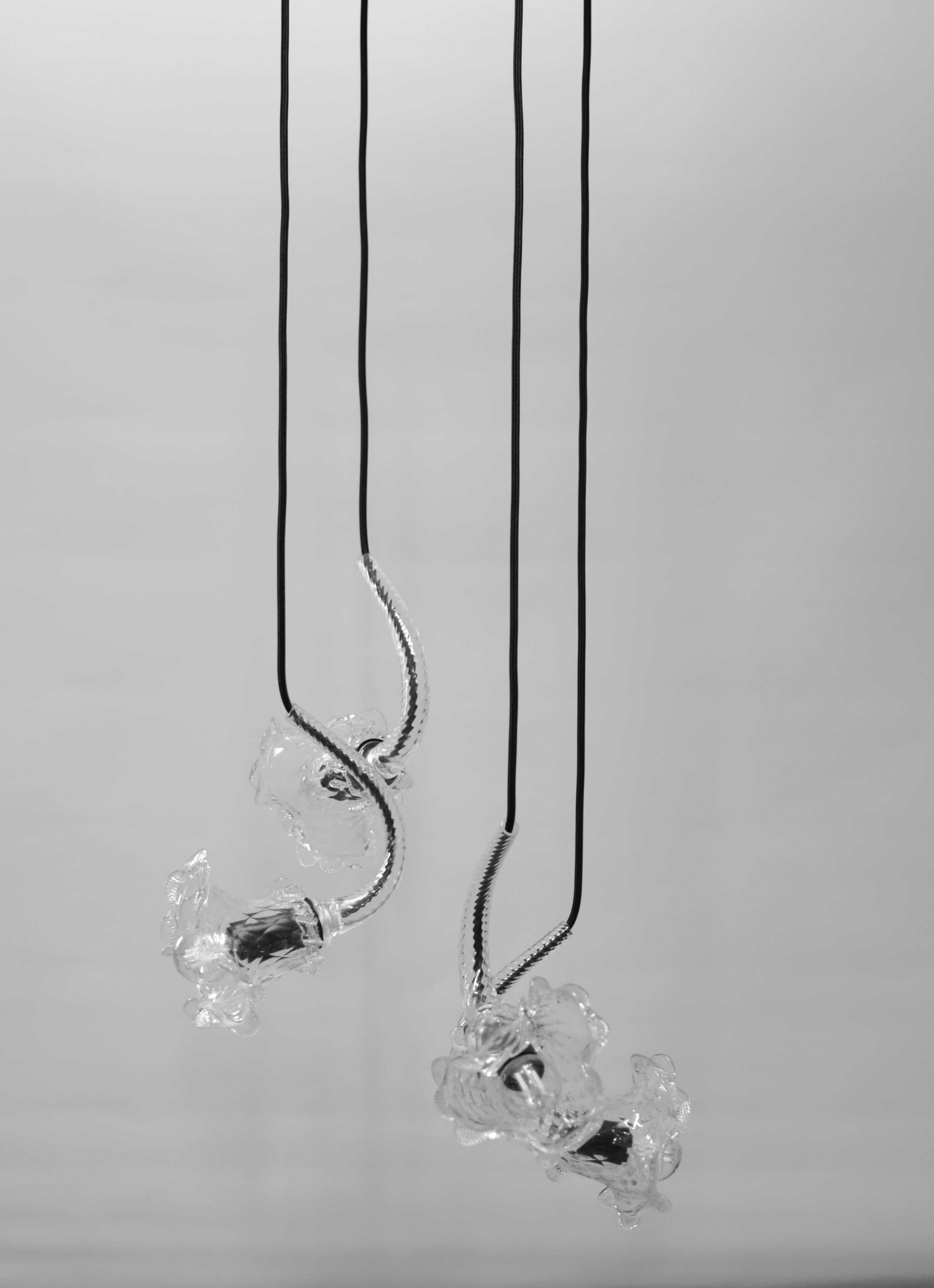 Artistic Pendant 4, Murano Glass, Inspiration by Eros Raffael For Sale 5