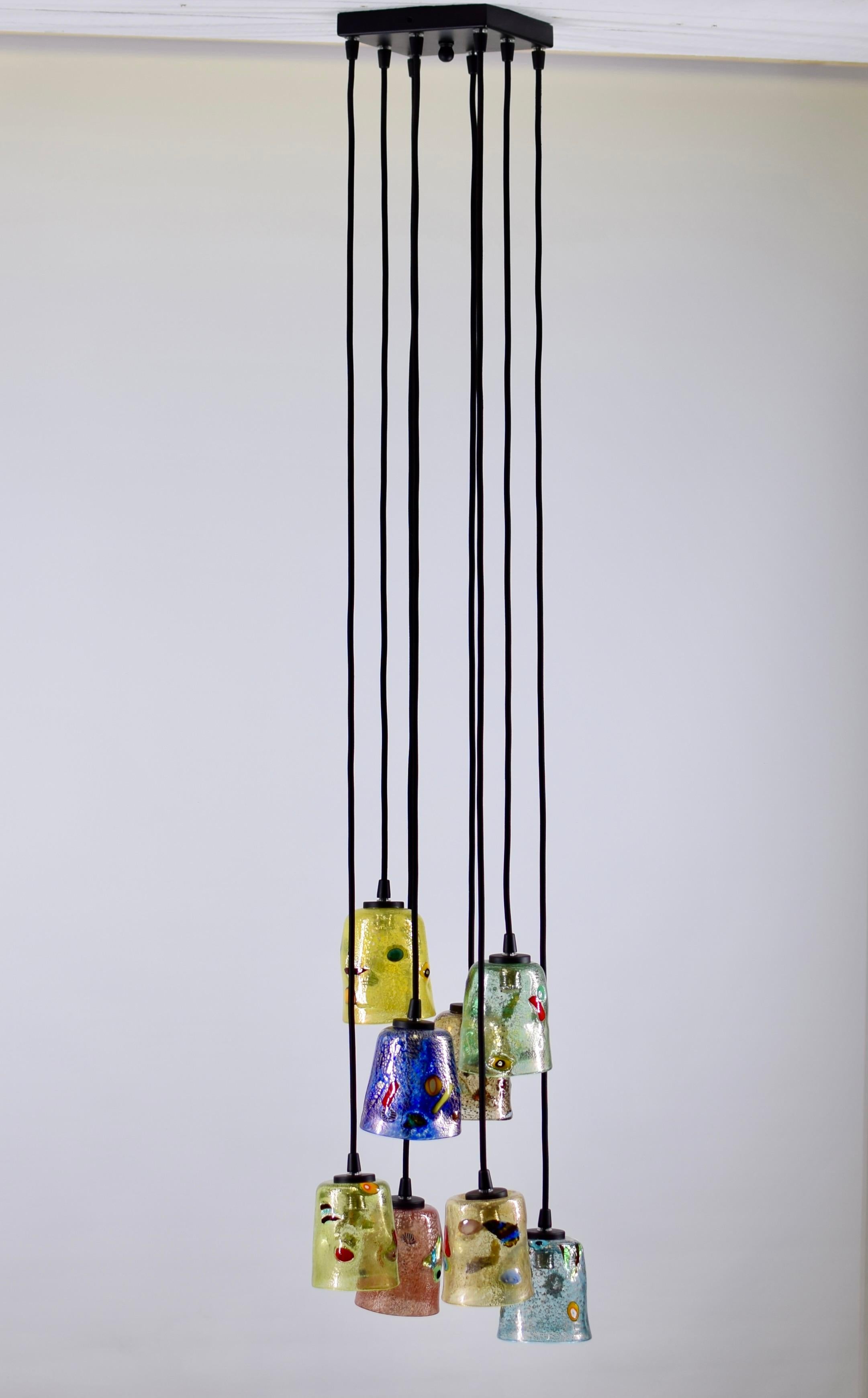 Artistic Pendant 8, Murano Glass, Arlecchino by Eros Raffael 3