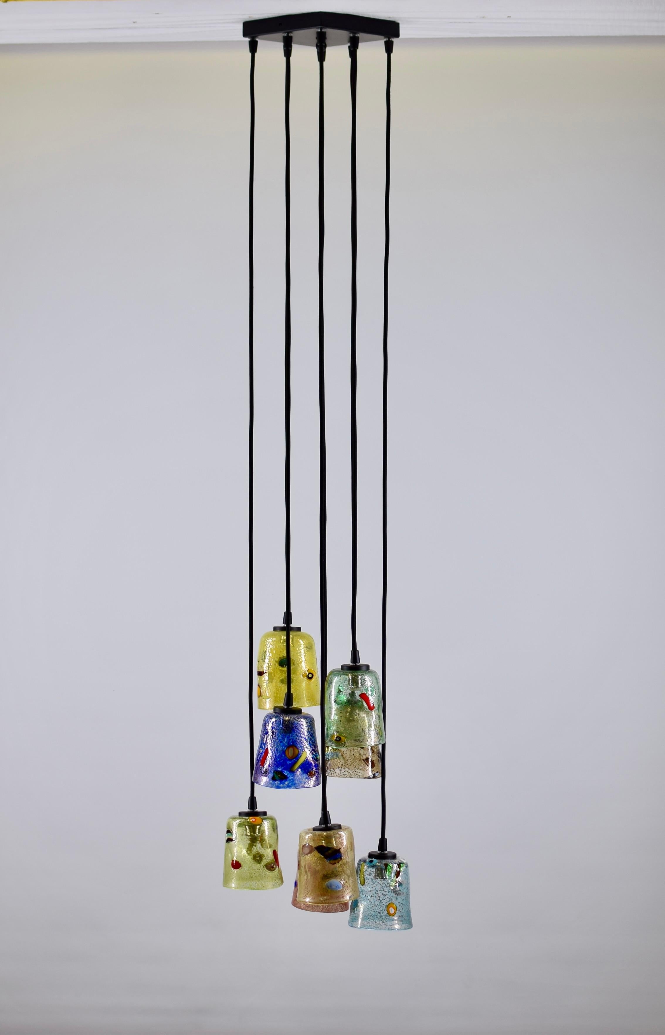 Artistic Pendant 8, Murano Glass, Arlecchino by Eros Raffael 4