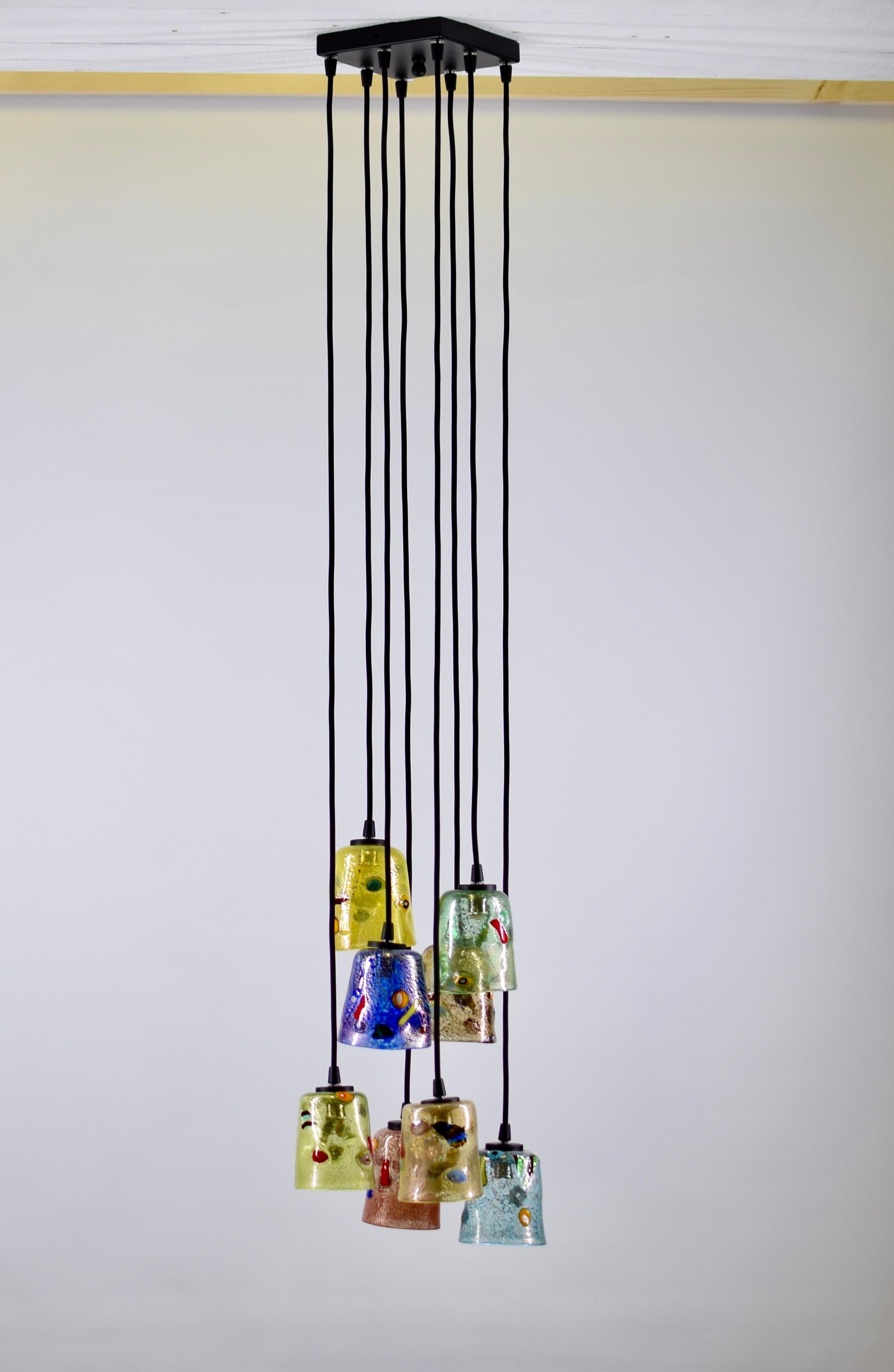 Artistic Pendant 8, Murano Glass, Arlecchino by Eros Raffael 5