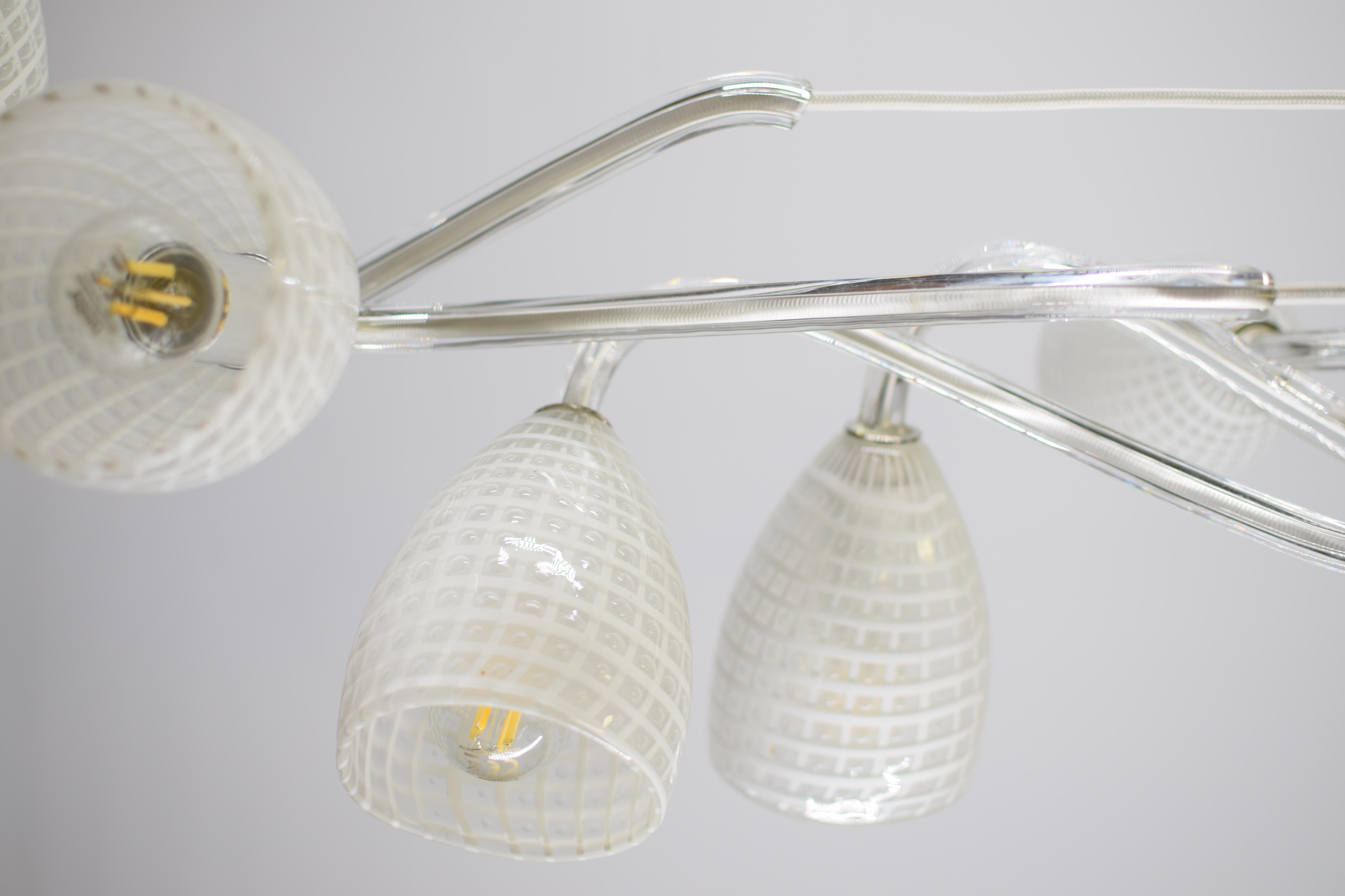 Artistic Pendant 6, Murano Glass, Inspiration by Eros Raffael For Sale 3