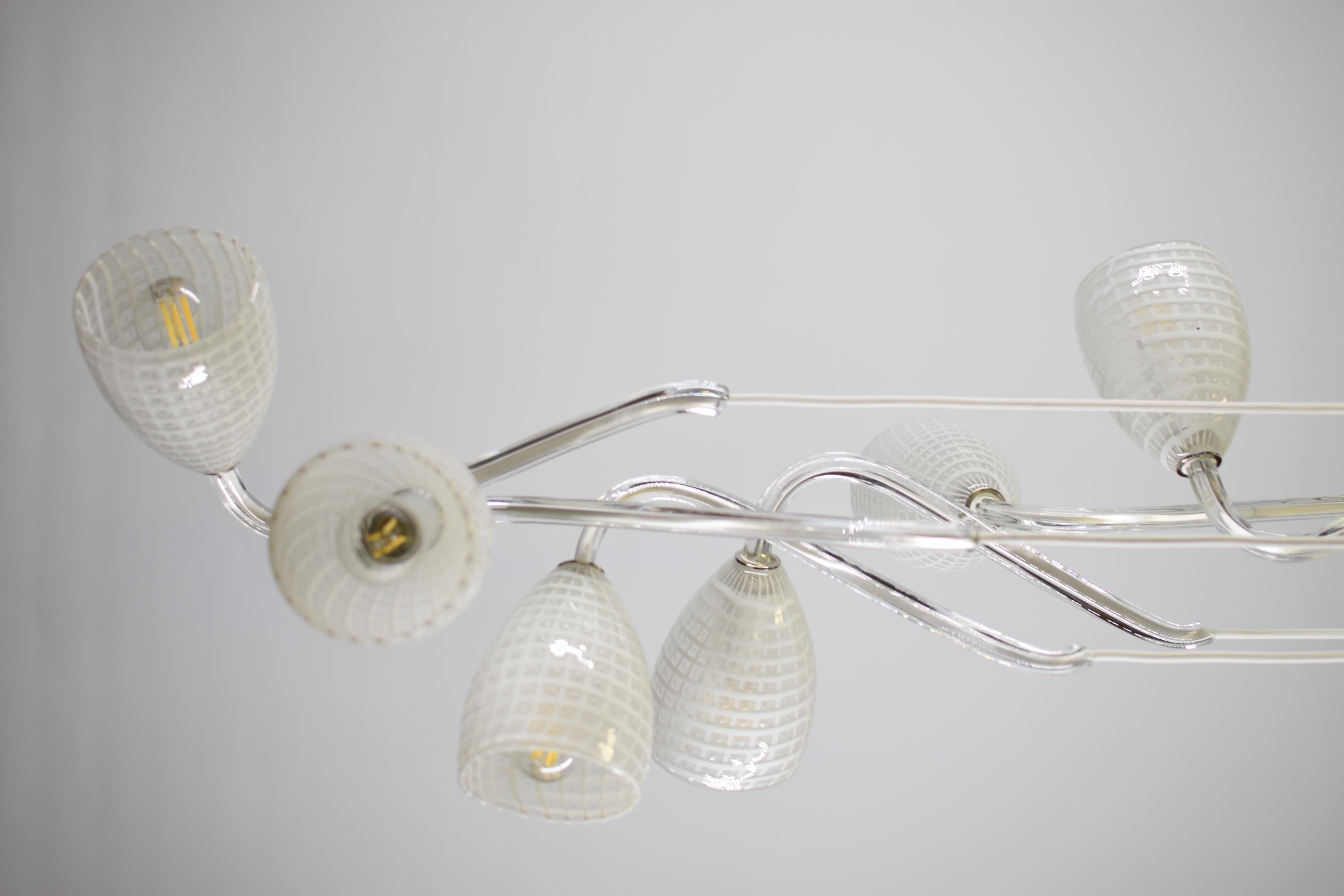 Artistic Pendant 6, Murano Glass, Inspiration by Eros Raffael For Sale 4