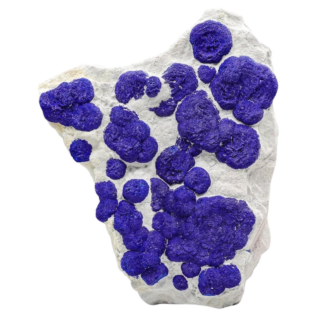 Pezzo artistico di cristalli di sole lazurite su matrice di caolinite dall'Australia