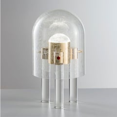 Artistic portable rechargeable table lamp Apollo in Murano Glass by Multiforme