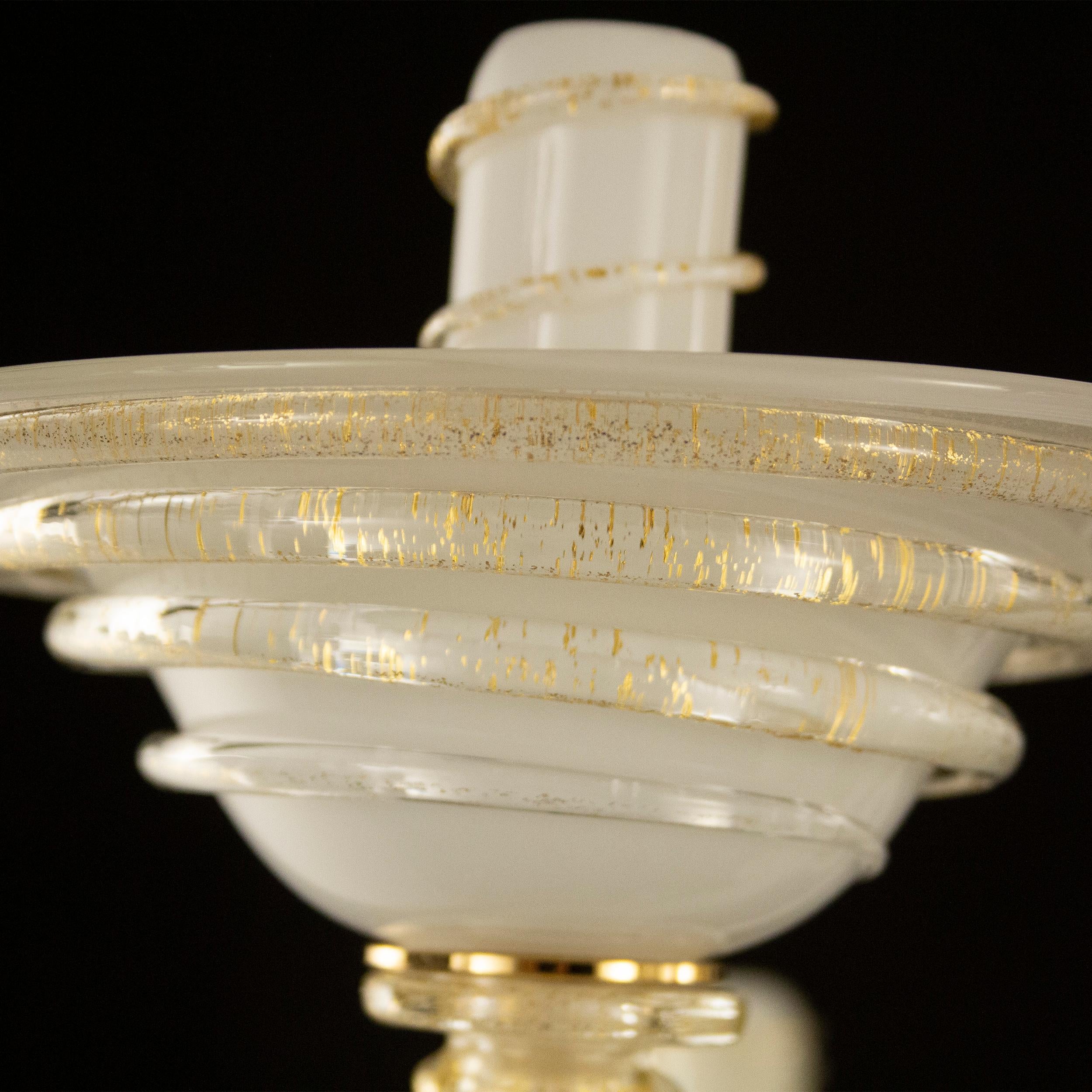 Ricco lampadario artistico a 10 bracci realizzato a mano in vetro di Murano  da Multiforme in stock In condizioni Nuovo in vendita a Trebaseleghe, IT
