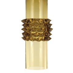 Artistic Rostri Table Lamp, 1 Rostro Smoky Quartz Murano Glass by Multiforme