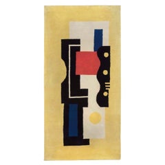 Artistic Rug nach Fernand Léger, Gelb 9