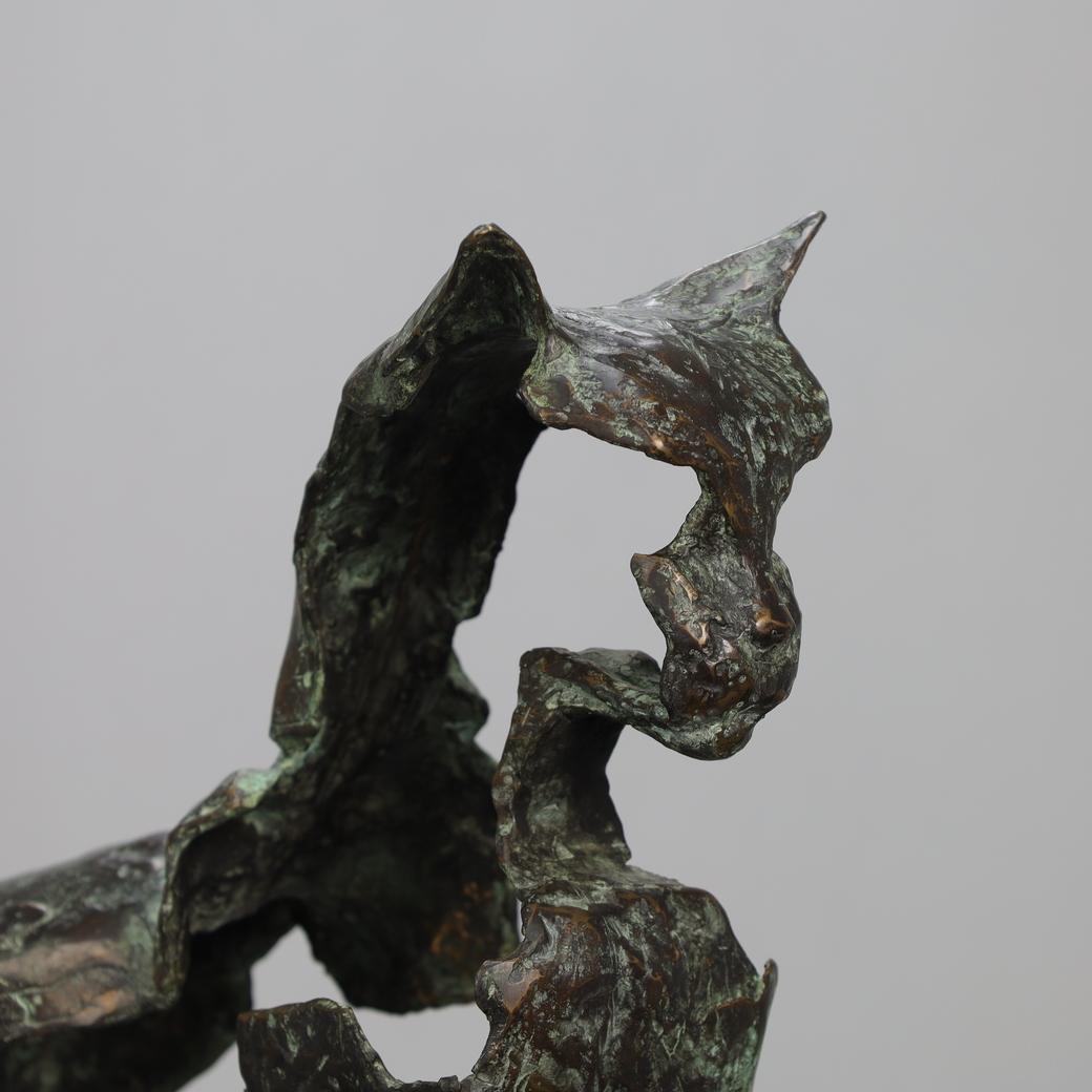 Artistic Sculpture in Bronze – Majestic Cat For Sale 2