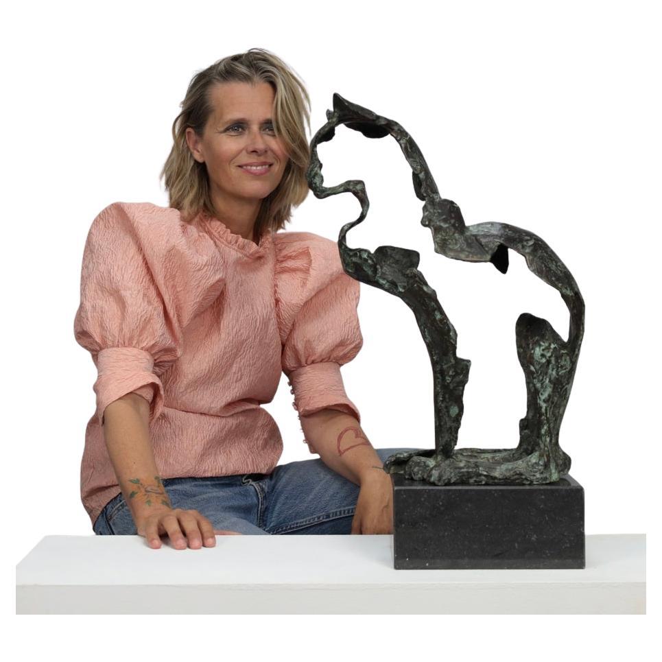 Artistic Sculpture in Bronze – Majestic Cat For Sale