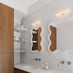 Specchio quadrato artistico ispirato all'acqua che scorre – Hvyli 8 di oitoproducts