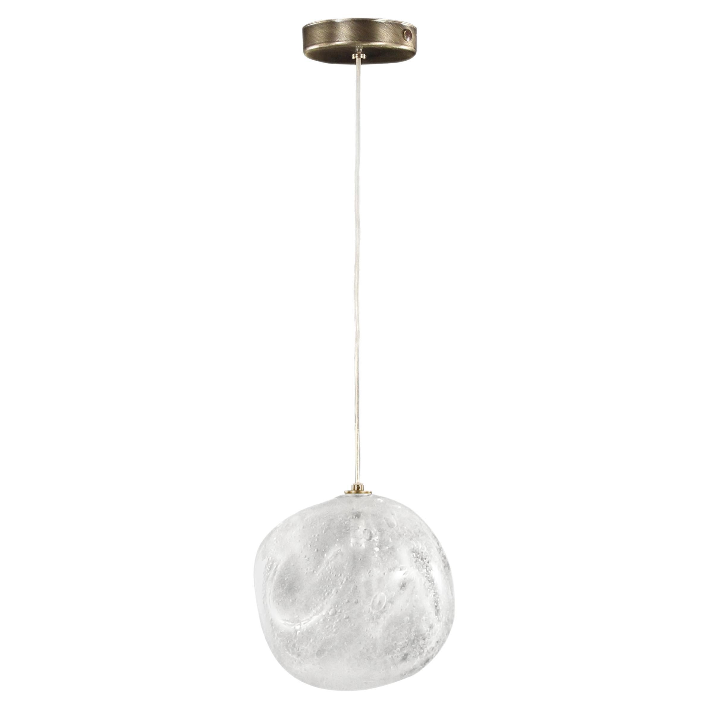 Suspension artistique 1 éclairage, sphère de bulles en verre de Murano Desafinado par Multiforme