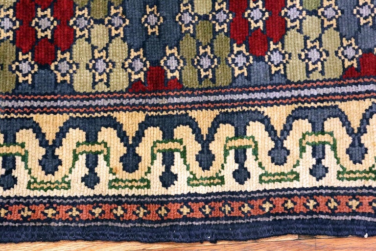 20th Century Artistic Vintage Israeli Bezalel Rug. Size: 3 ft x 4 ft 8 in (0.91 m x 1.42 m) For Sale