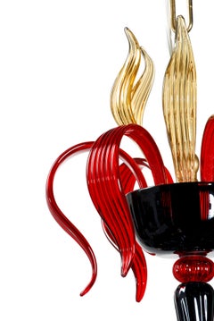 Lampadario Artistics Ca' Rezzonico in vetro di Murano fatto a mano