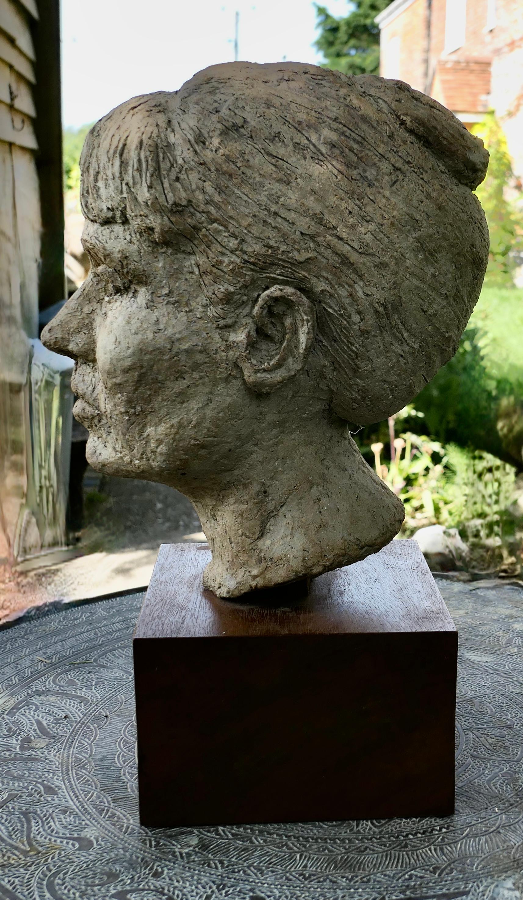 Folk Art   Artist’s Bust of a Woman, not signed    For Sale