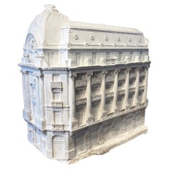 Artist's Early 20th Century Large Plaster Model Of A Building in Geneva