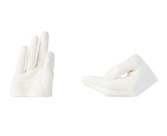 Artist’s Hands Cast Stone Sculptural Incense Holder by Eric Lachance, Canada