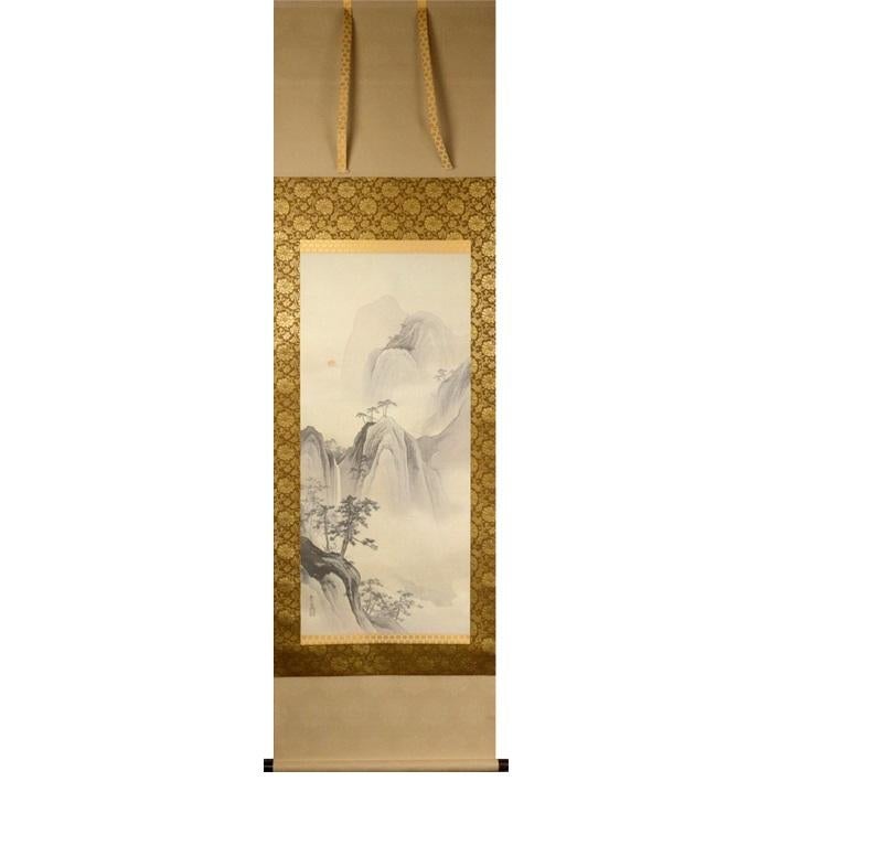 Artists Kawai Gyokudō Showa Period Scroll Japan 20c Artist Nihonga In Good Condition For Sale In Amsterdam, Noord Holland