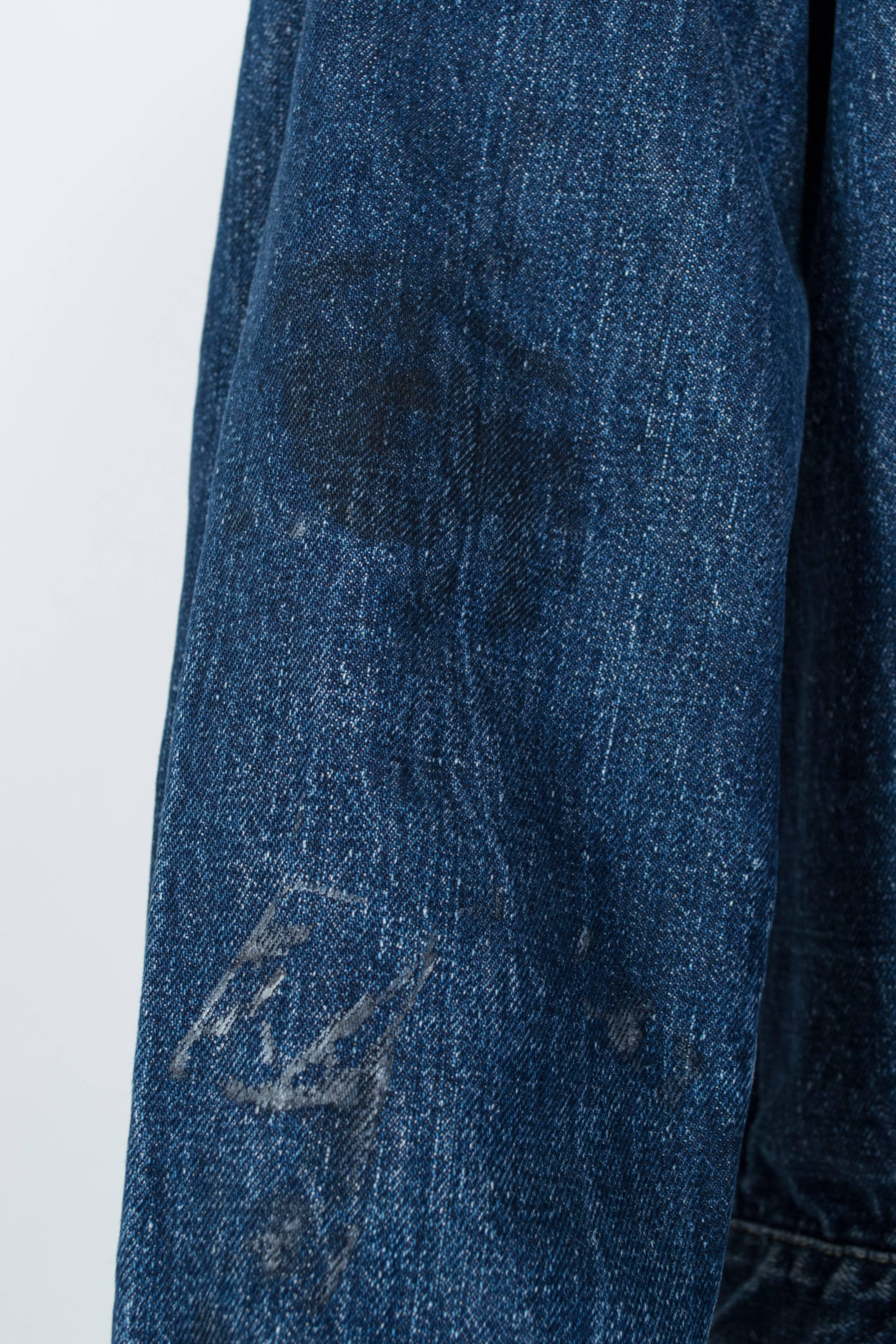 Painted Levi Strauss Big E 506XX Type 1 Denim Jean Jacket - Women S-M, 1936 1