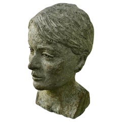 Retro Artist’s Model Bust of a Well Weathered Head, not signed  