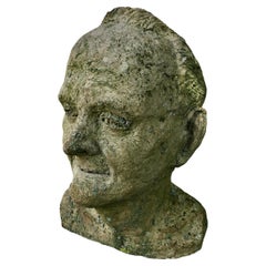 Modèle d'artiste Buste d'une tête de vieillard bien conservée, non signé   