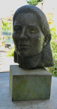 Artist’s Model, Bust of a Young Woman on a Slate Block