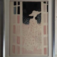 Artist’s Proof Lithograph by André Brasilier, *Les Jardins Secrets*