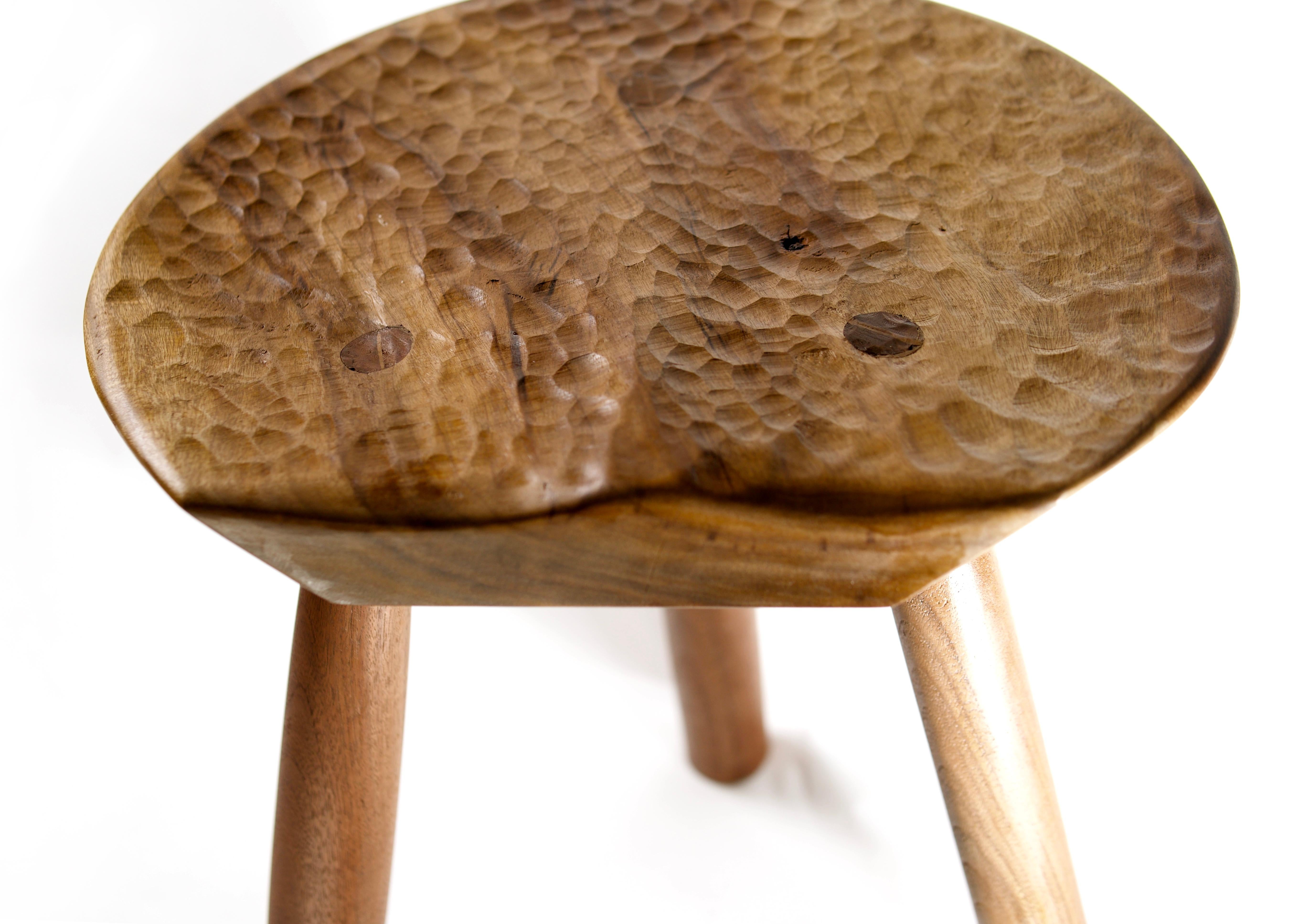 hand carved stool