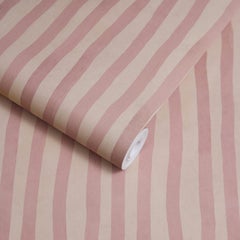 Carta da parati ARTIST'S STRIPE - Sakura e Astrantia