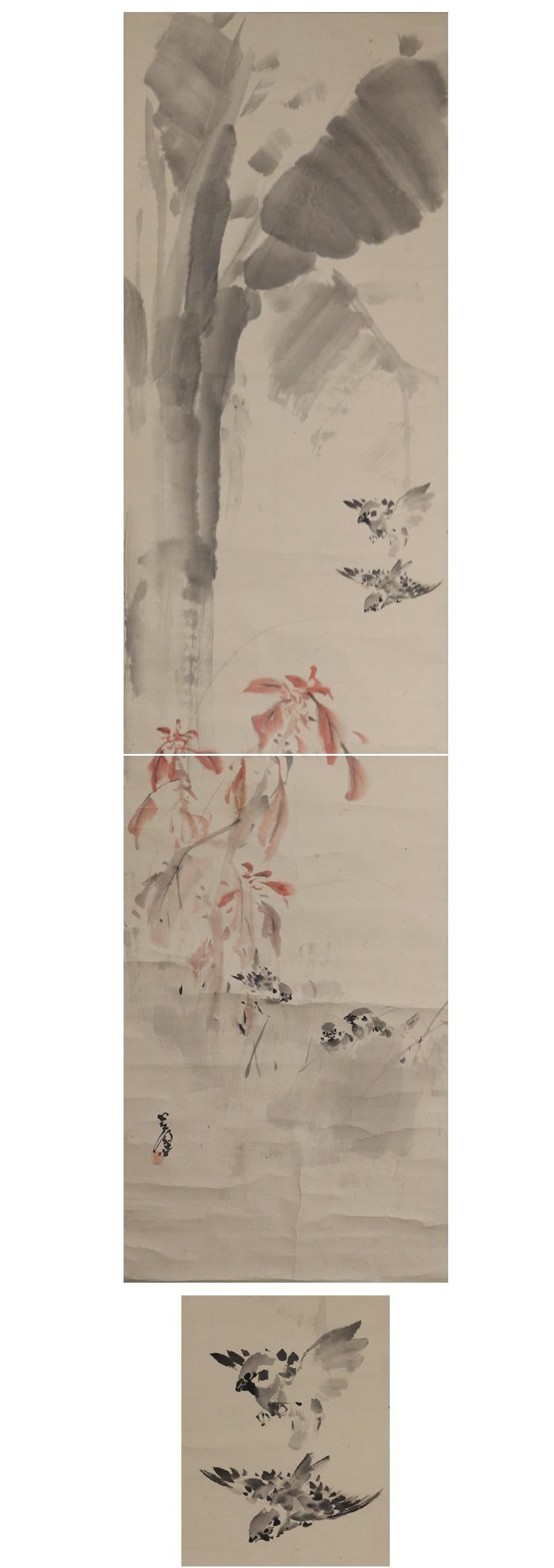 Taisho Artists Suiho Yano Showa Period Scroll Japan 20c Artist Nihonga For Sale