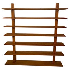Artist's work: Large oak shelf/bookcase circa 1960, selected wood, key assembly