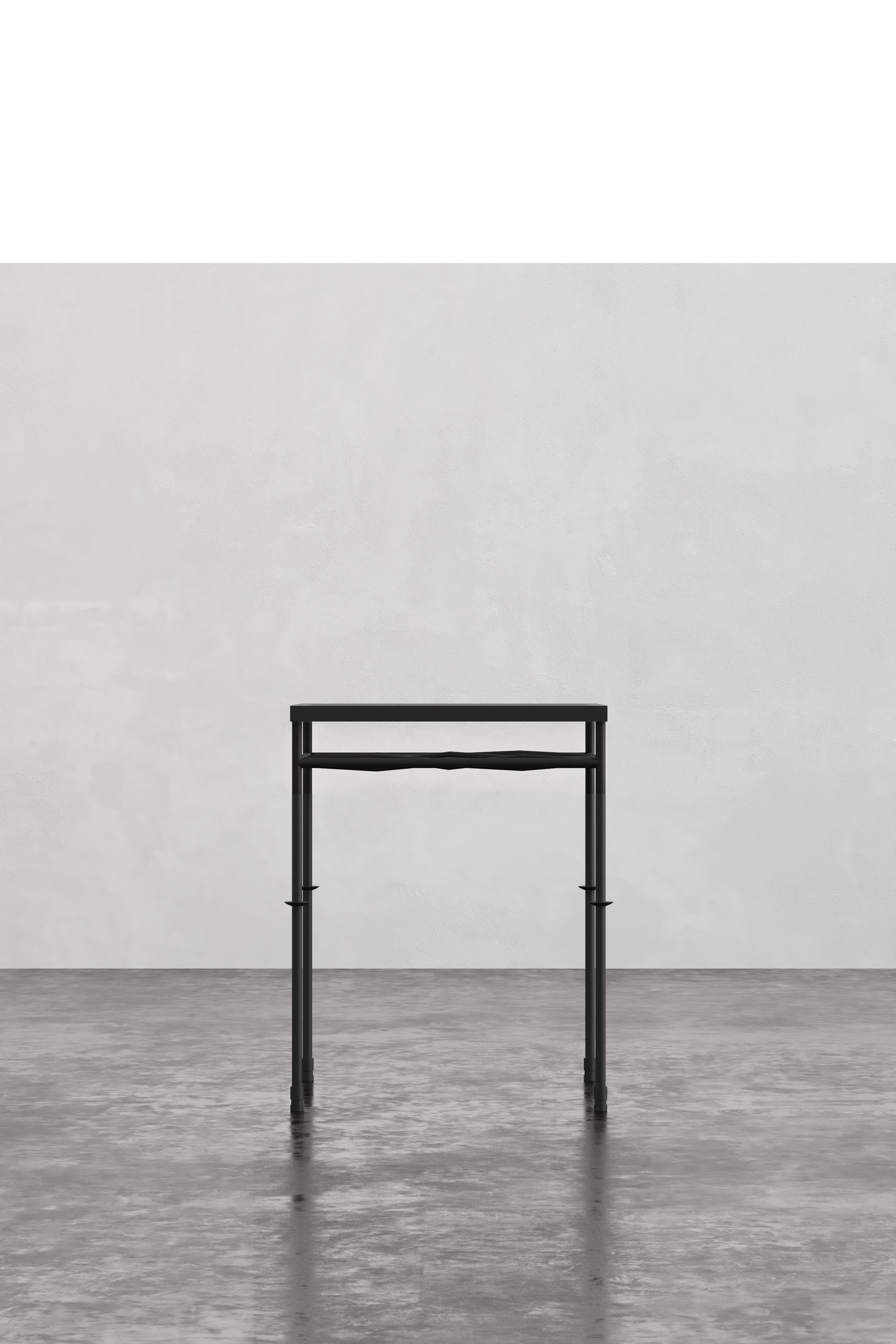 Every piece is designed by siblings Matt Swilley and Alex Brewster and handmade from solid 316 marine-grade stainless steel — the same material used on yachts. No tubing, no shortcuts, with 30 hours of handwork in each piece. These works are built
