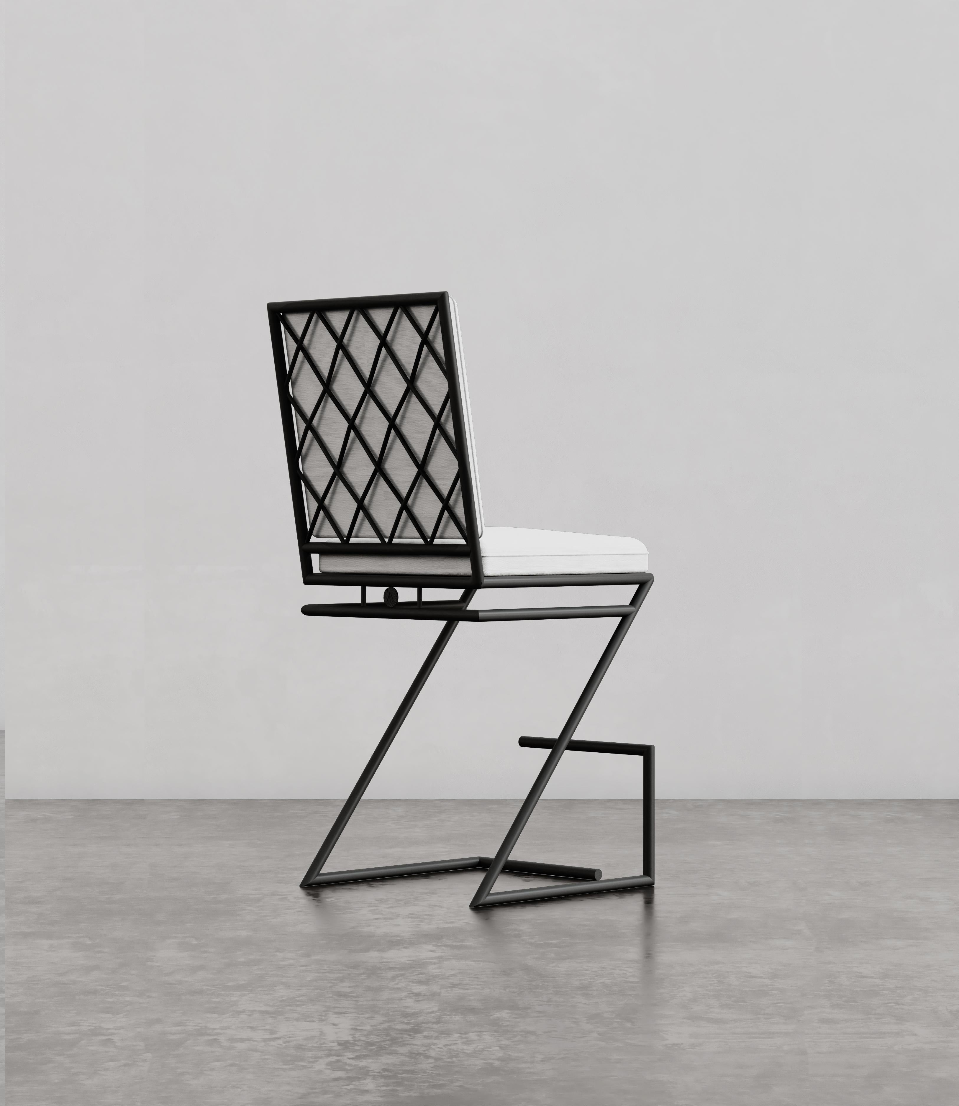 Every piece is designed by siblings Matt Swilley and Alex Brewster and handmade from solid 316 marine-grade stainless steel — the same material used on yachts. No tubing, no shortcuts, with 30 hours of handwork in each piece. These works are built
