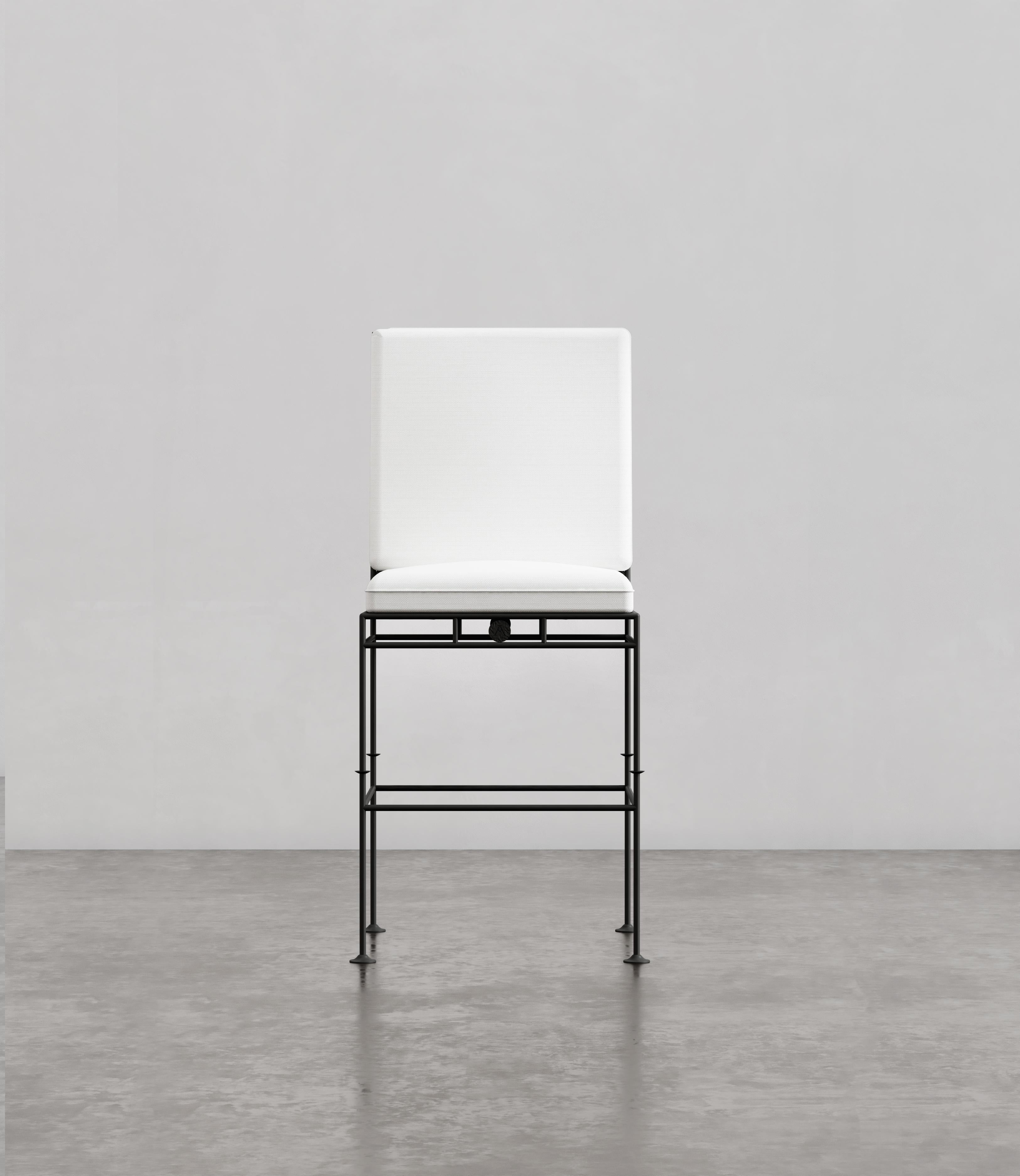 Every piece is designed by siblings Matt Swilley and Alex Brewster and handmade from solid 316 marine-grade stainless steel — the same material used on yachts. No tubing, no shortcuts, with 30 hours of handwork in each piece. These works are built
