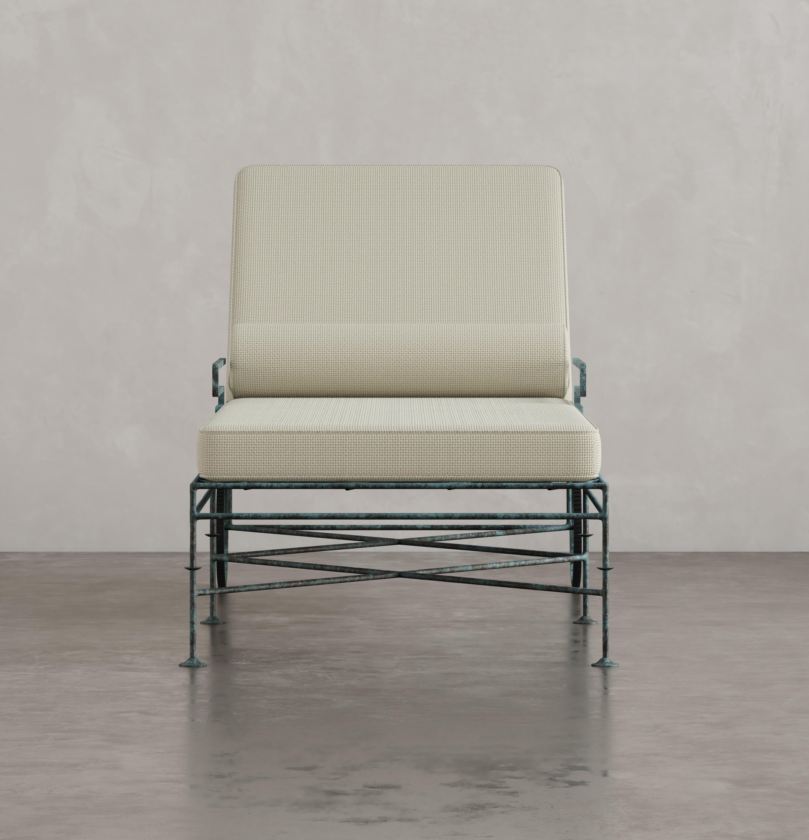 Every piece is designed by siblings Matt Swilley and Alex Brewster and handmade from solid 316 marine-grade stainless steel — the same material used on yachts. No tubing, no shortcuts, with 30 hours of handwork in each piece. These works are built