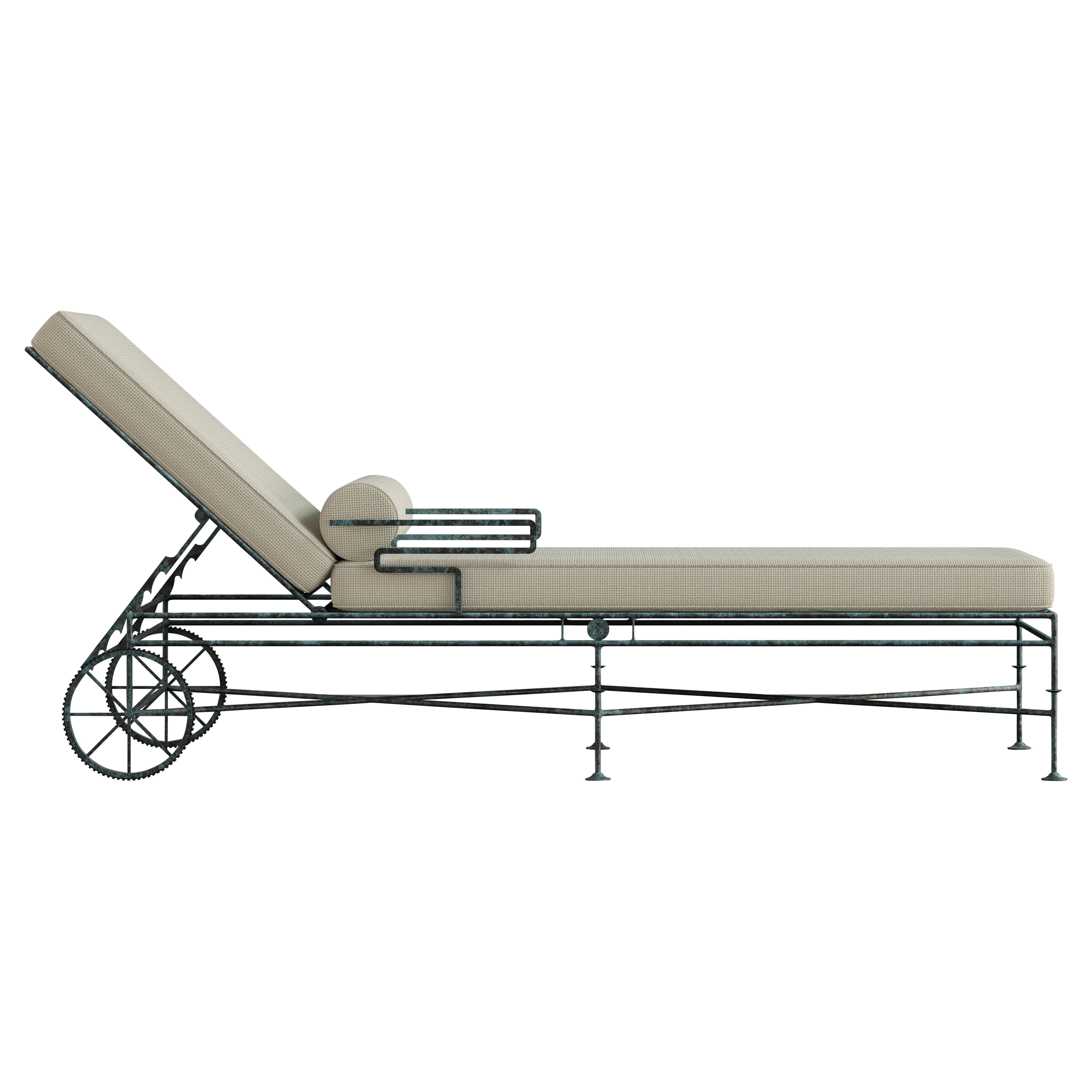 Artizan Chaise in Verdigris Patina — Limited to 15 sets