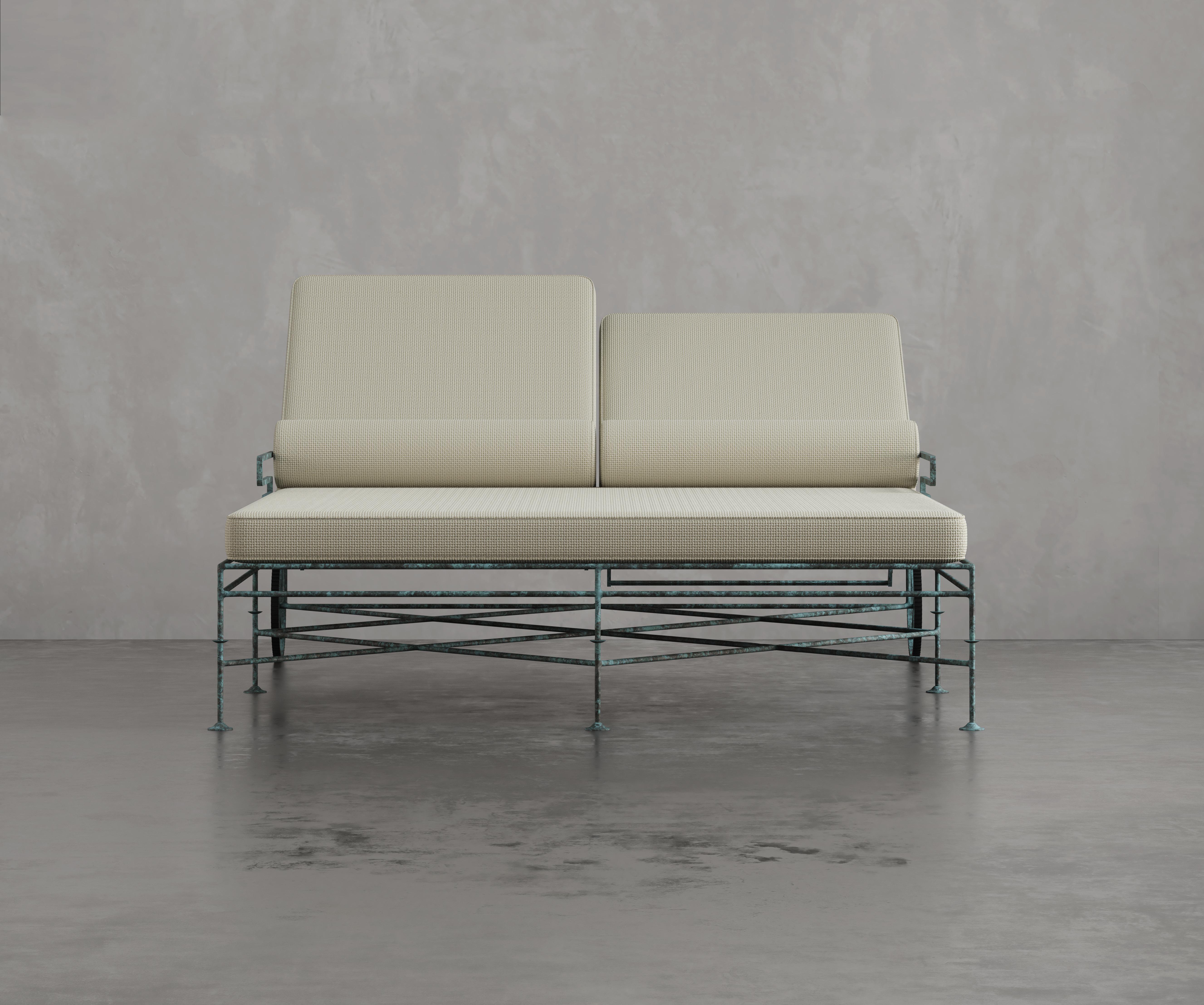Every piece is designed by siblings Matt Swilley and Alex Brewster and handmade from solid 316 marine-grade stainless steel — the same material used on yachts. No tubing, no shortcuts, with 30 hours of handwork in each piece. These works are built