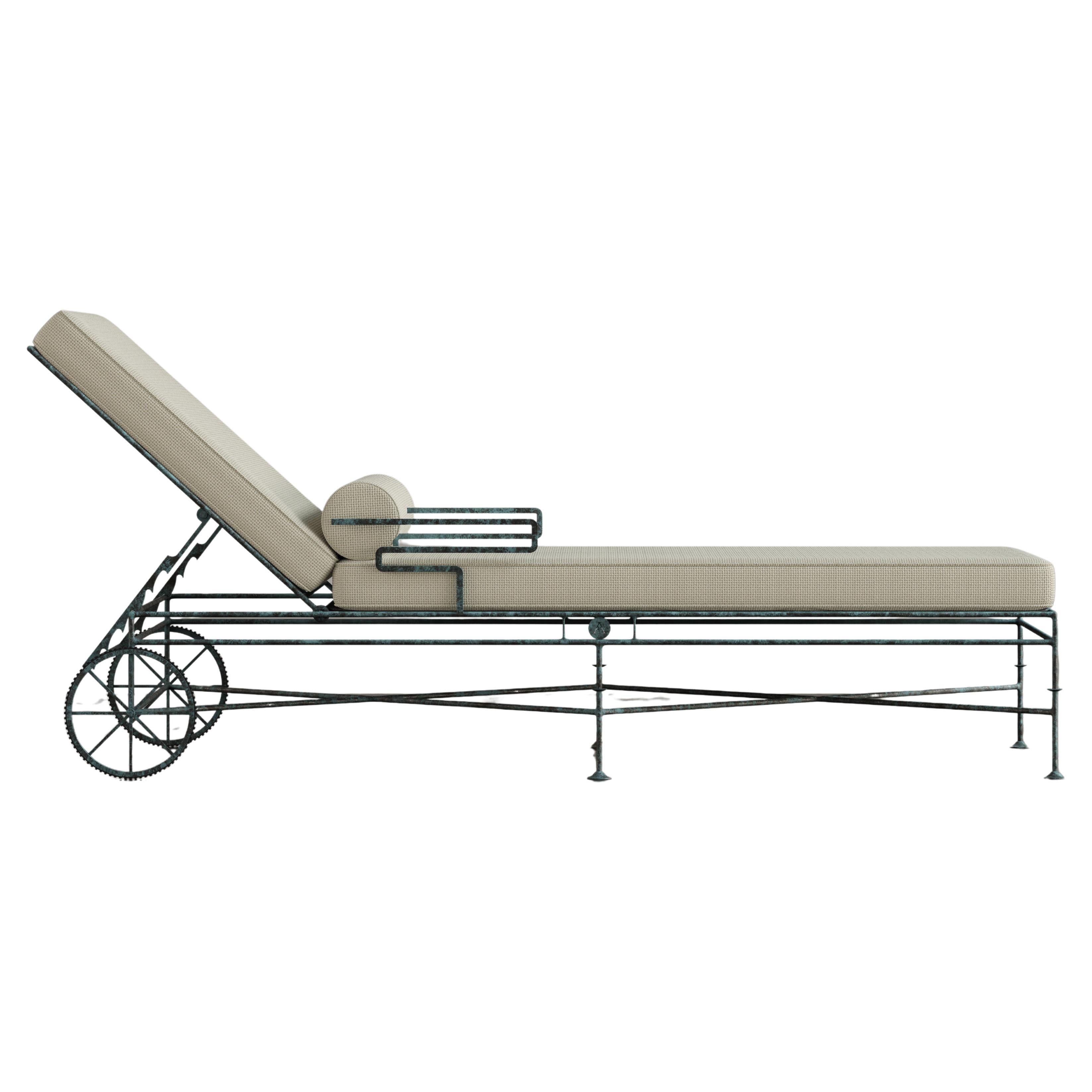 Artizan Daybed in Verdigris Patina — Limited to 15 sets For Sale