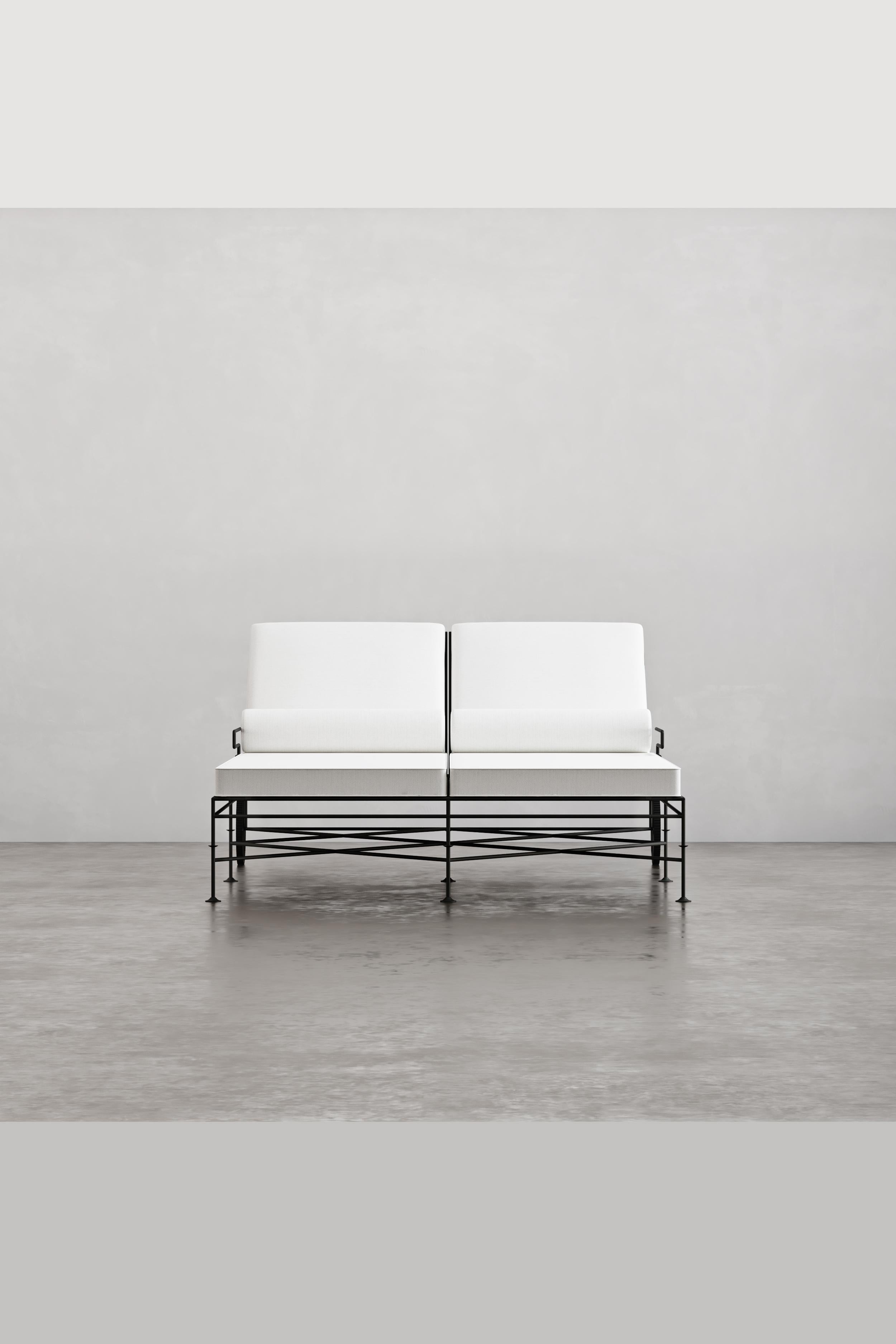 Americano Artizan Chaise Lounge doppia con braccio flottante in vendita