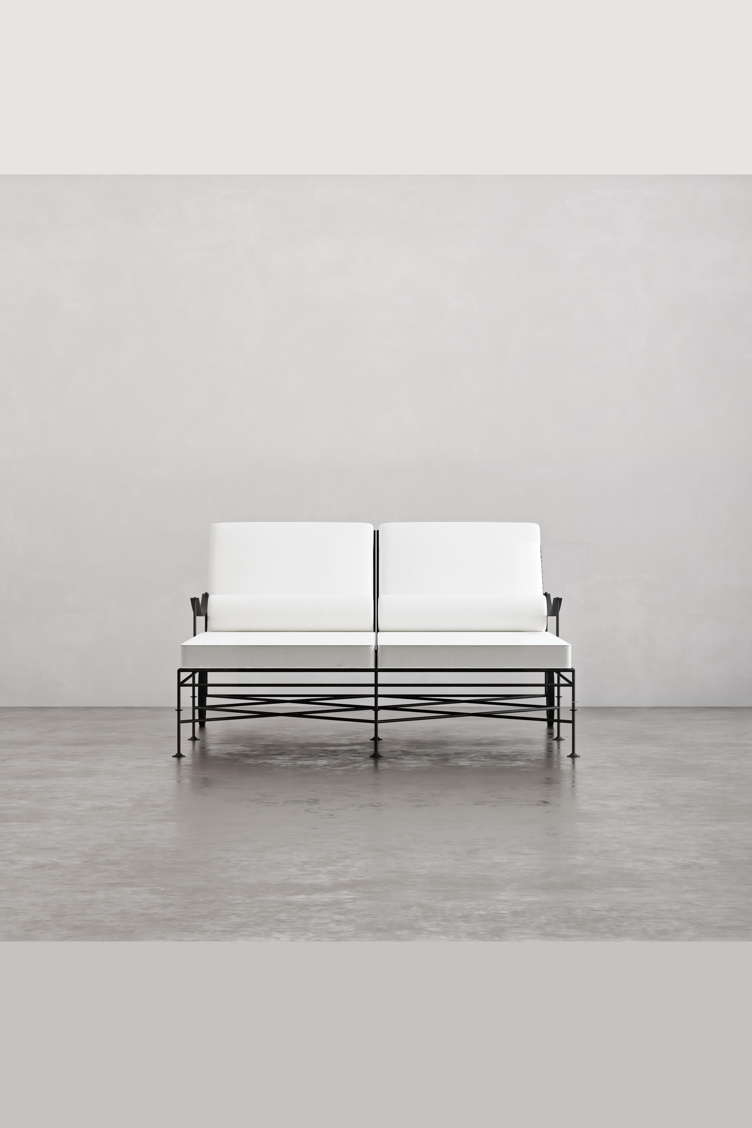 Americano Artizan Chaise Lounge doppio con braccio a fionda in vendita