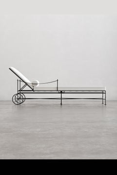 Artizan Single Chaise Lounge Sling Arm by Atelier Artizan