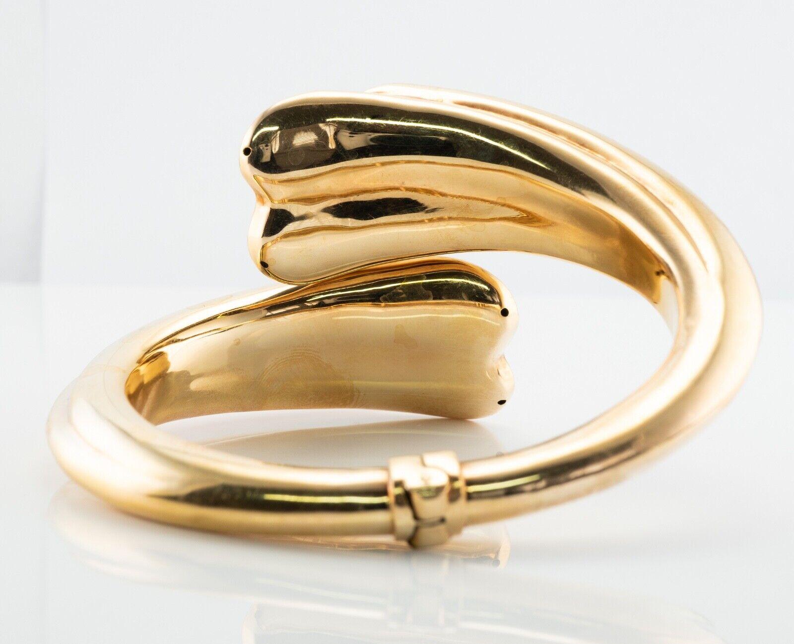 Artlinea Pulsera Ónix Negro Oro 18K Brazalete Italia en venta 1