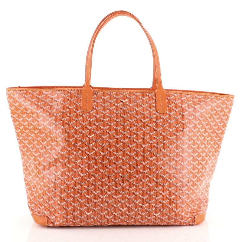 Orange Artois Tote Coated Canvas GM