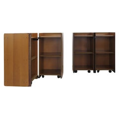 Artona Afra & Tobia Scarpa for Maxalto Walnut Italian Night Stand "Artona" 1970s