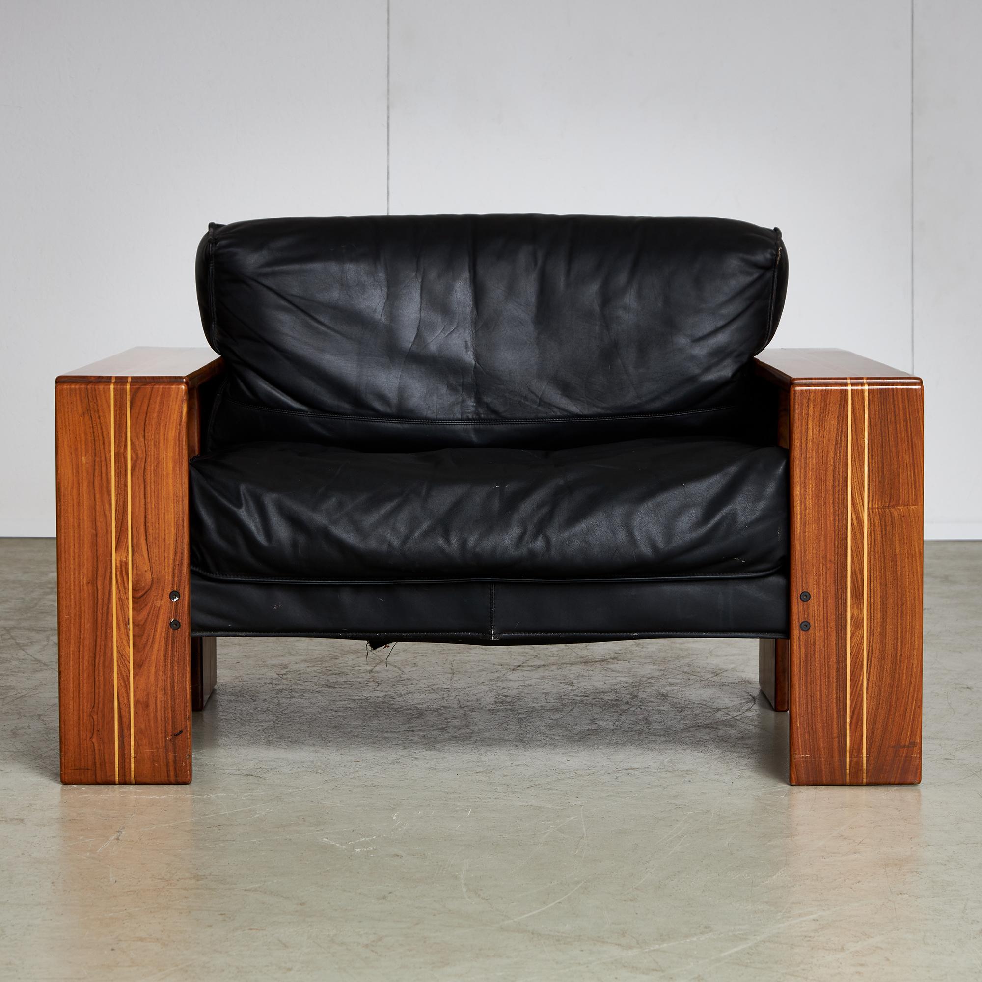 Mid-Century Modern Artona Armchair by Afra and Tobia Scarpa for Maxalto, 1975 For Sale