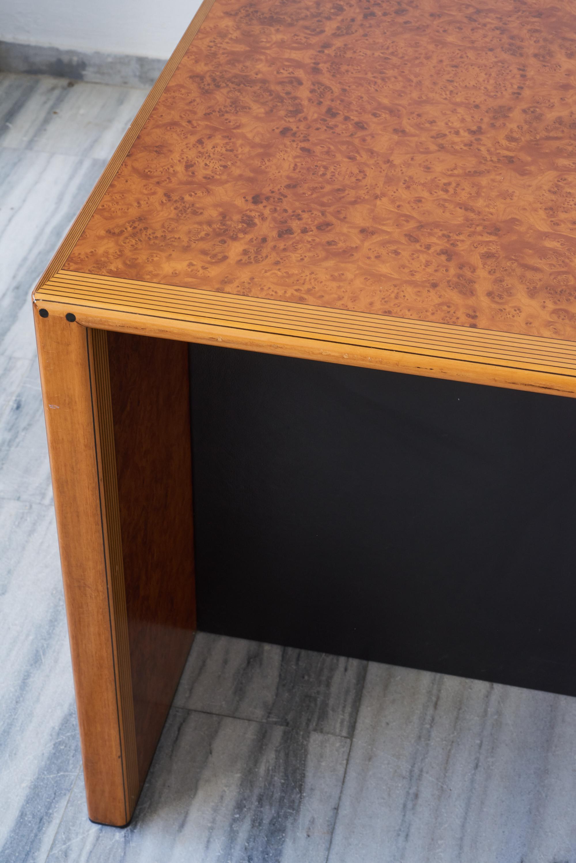 Artona desk designed by Afra and Tobia Scarpa for Maxalto 1979. For Sale 3