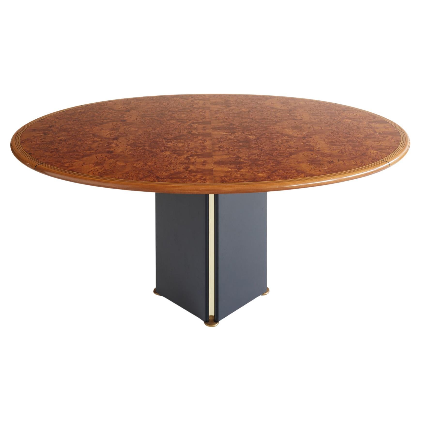 Artona oval dining table by Afra and Tobia Scarpa, ed. Maxalto 1975 For Sale